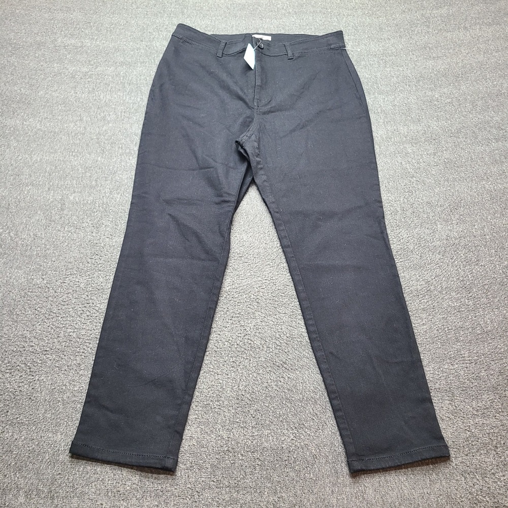 Loft Pants Womens 10P Black Excellent Straight Five Pocket Stretch Career Office